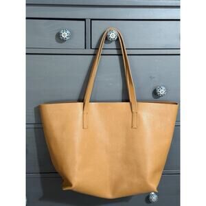 Mark & Graham Tote Leather Everyday Italian Brown Leather Large Tote Bag